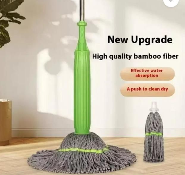 Spin & Shine: Self-Twisting Rotating Mop