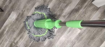 Spin & Shine: Self-Twisting Rotating Mop